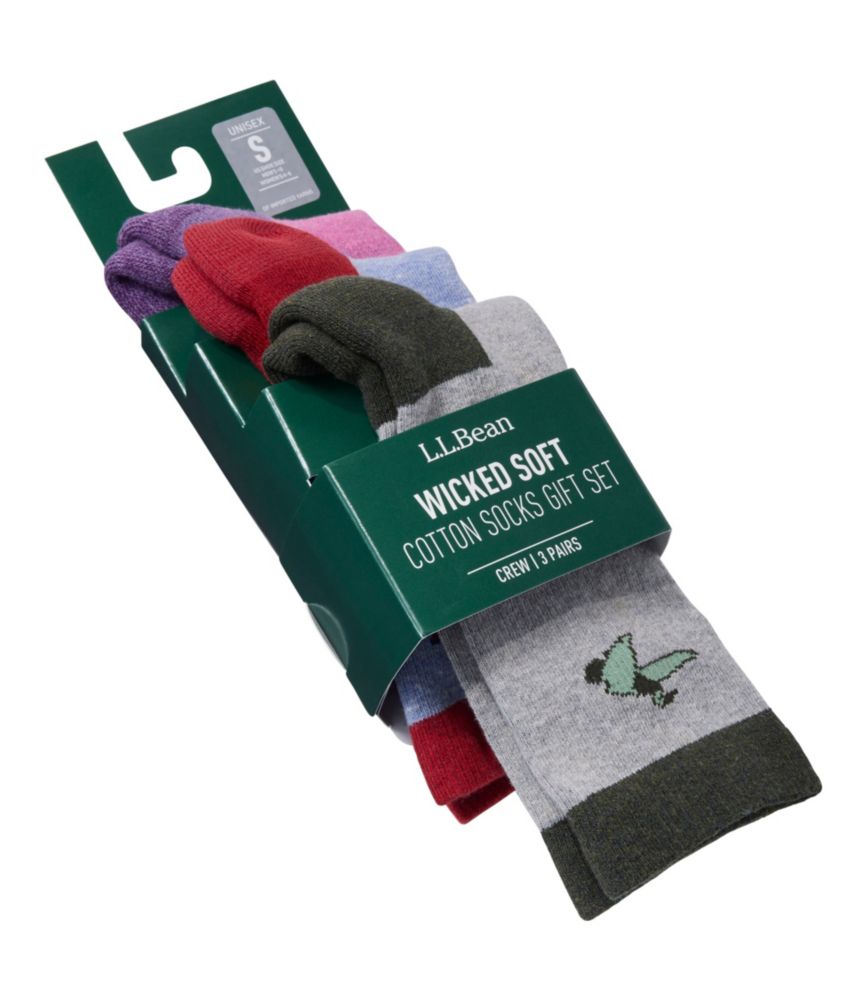 Adults' Wicked Soft Cotton Sock Animal Gift Set, 3-Pack