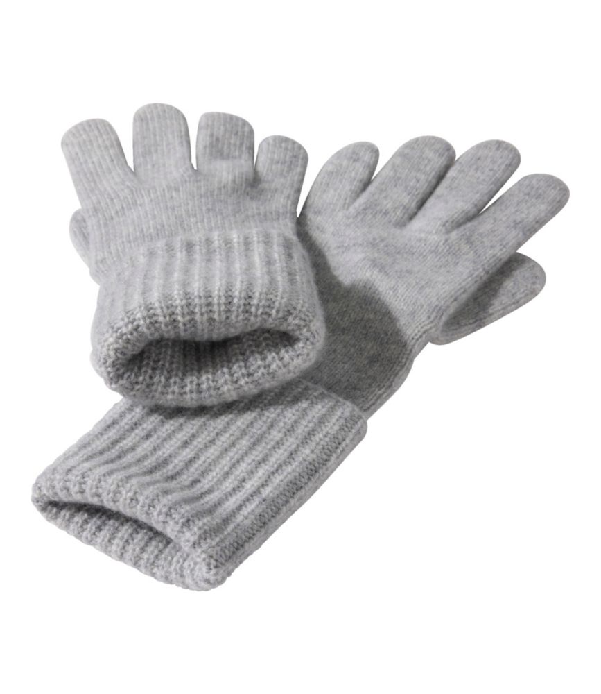 Women's Classic Cashmere Gloves, Deepest Brown Heather, small image number 2