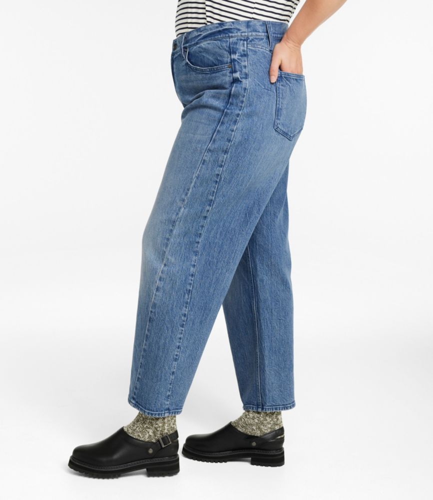 Women's Signature 1912 Premium Jeans, High-Rise Barrel Ankle, Authentic Dark, small image number 4