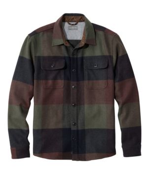 Men's Signature Wool Workshirt, Plaid, New