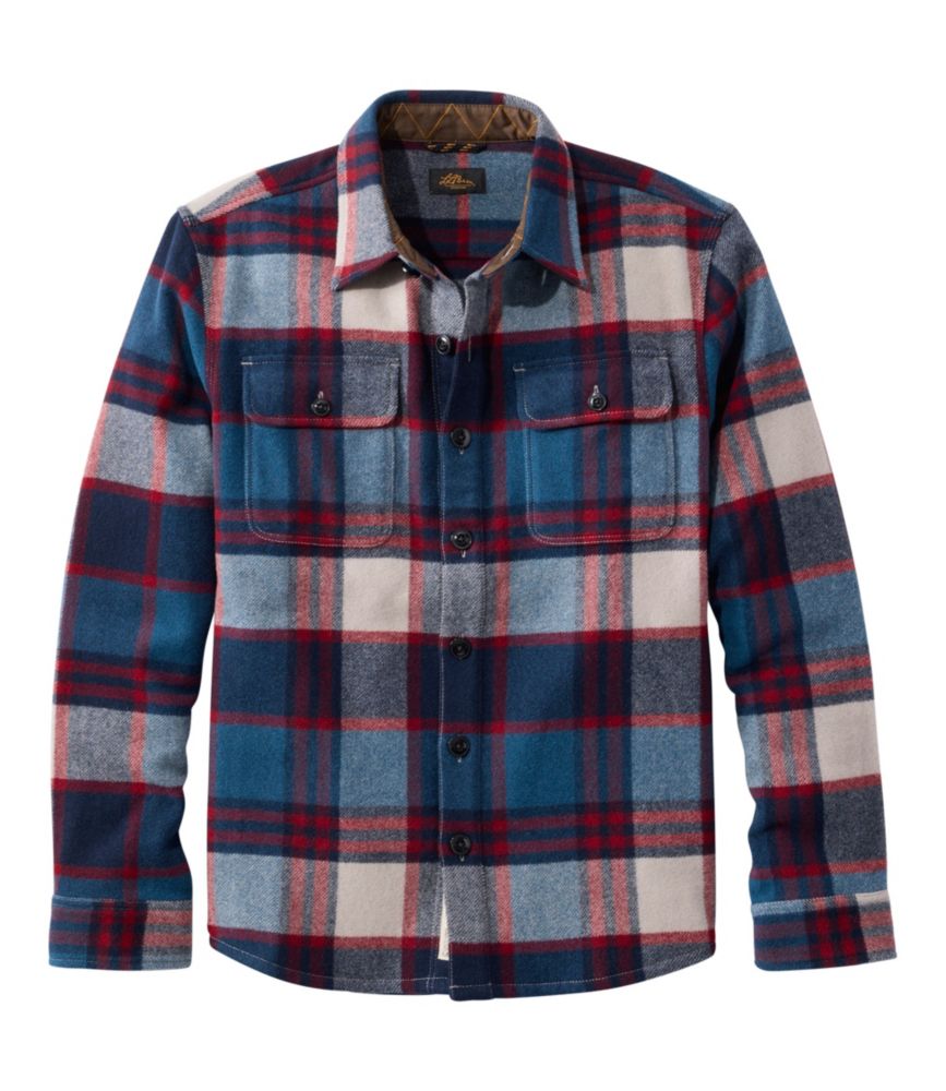 Men's Signature Wool Workshirt, Plaid