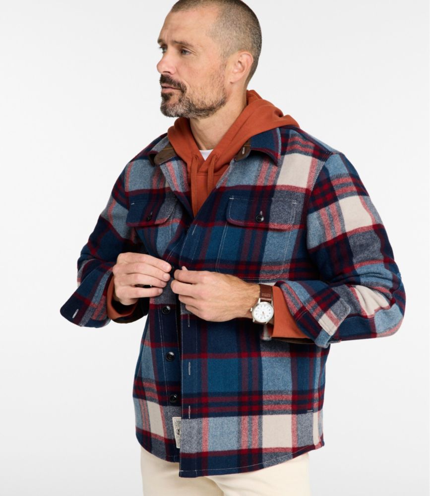 Men's Signature Wool Workshirt, Plaid