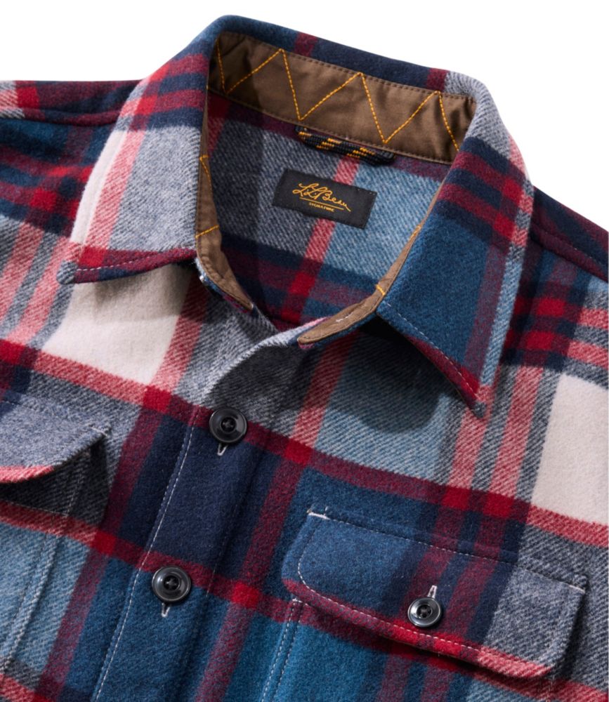 Men's Signature Wool Workshirt, Plaid