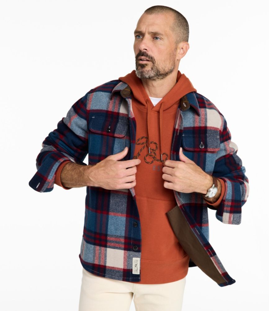 Men's Signature Wool Workshirt, Plaid