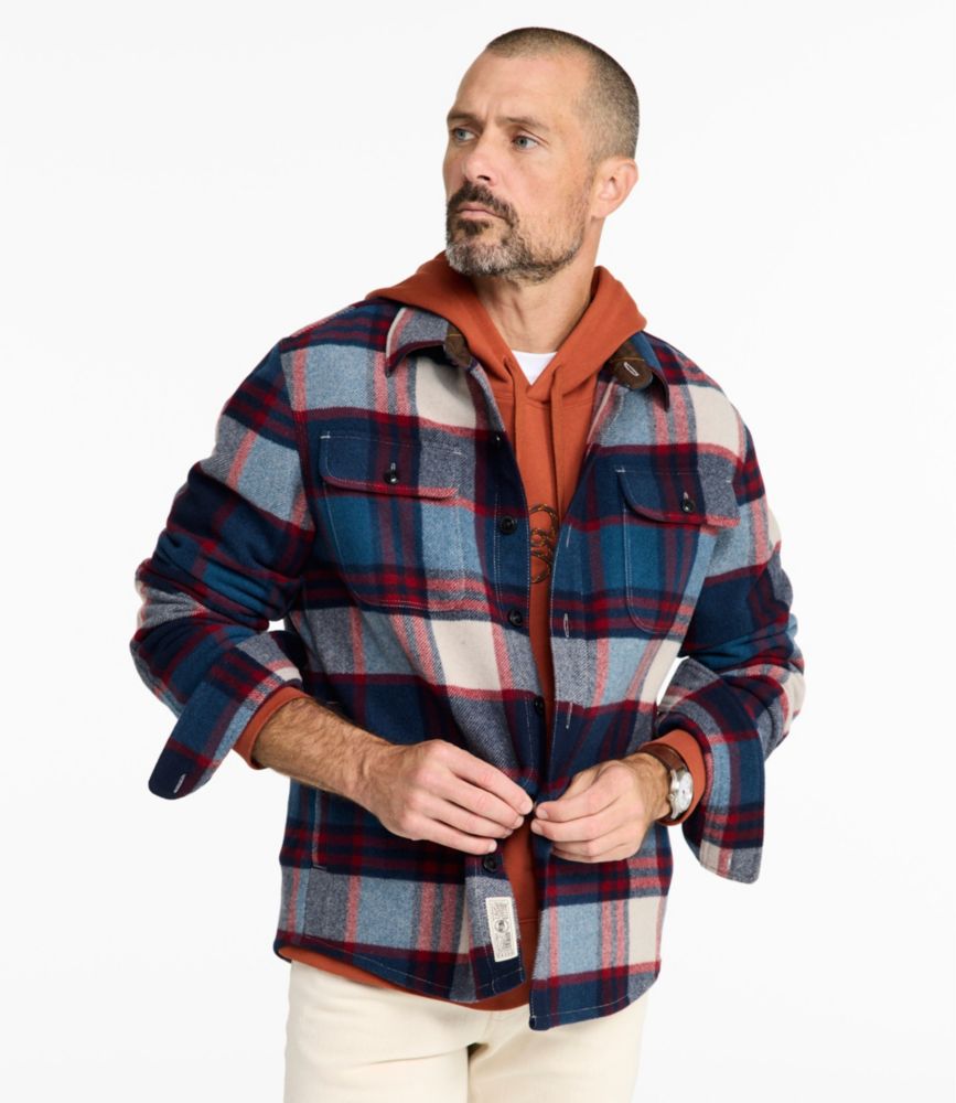 Men's Signature Wool Workshirt, Plaid