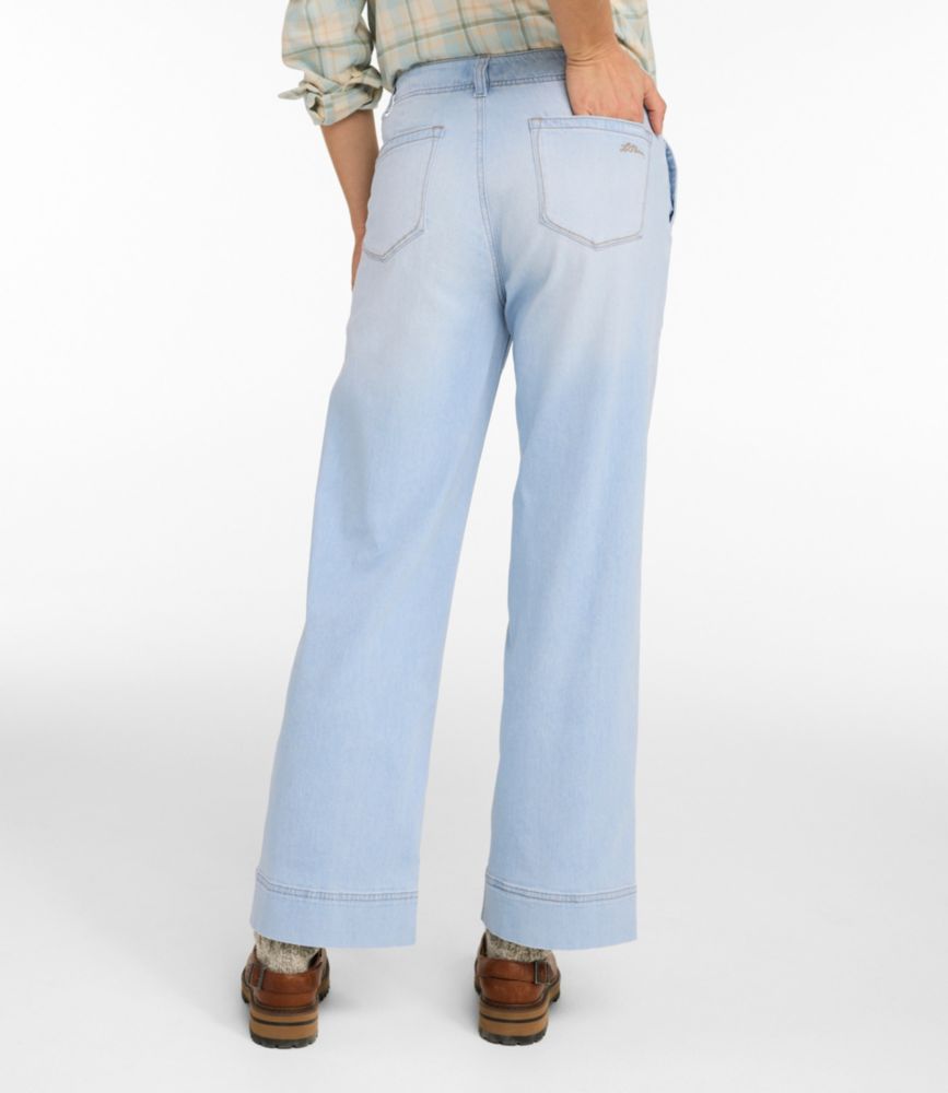 Women's Signature Utility Jeans, Mid-Rise Wide-Leg Ankle