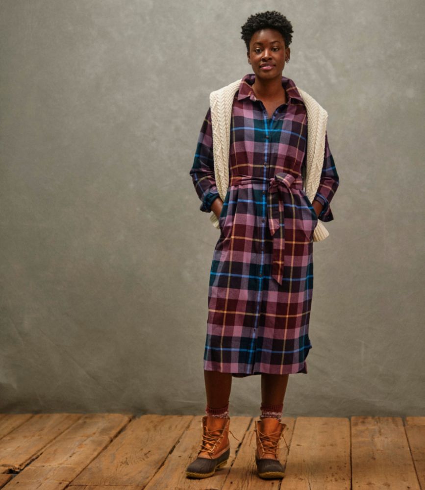Women's Signature Camp Flannel Midi Dress