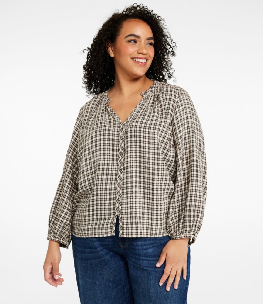 Women's Signature Portland Popover Shirt, Deepest Brown Plaid, small image number 2