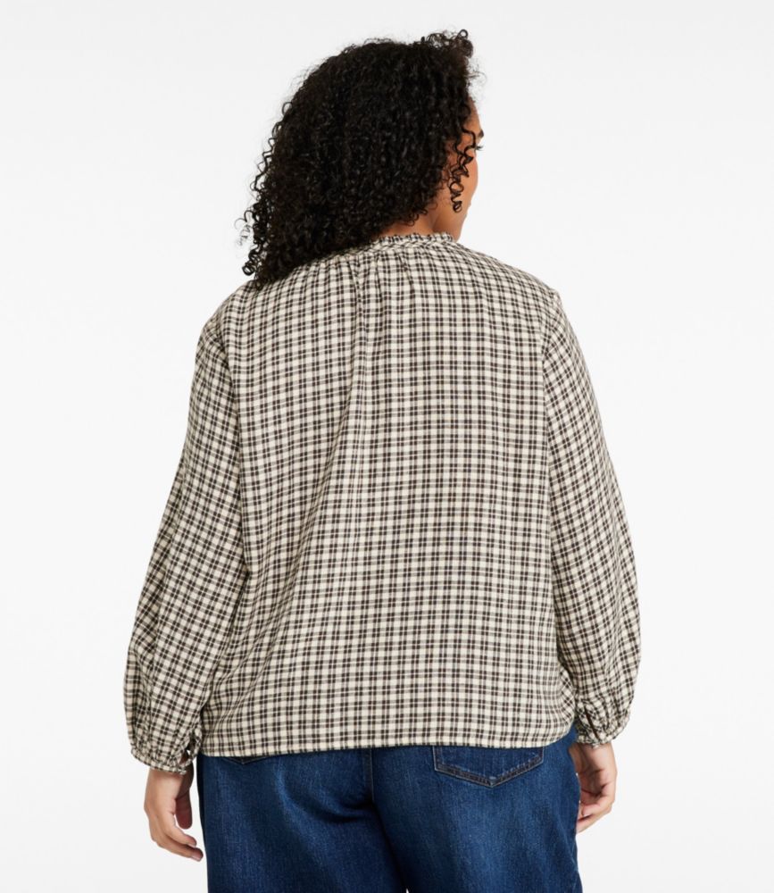Women's Signature Portland Popover Shirt, Deepest Brown Plaid, small image number 3