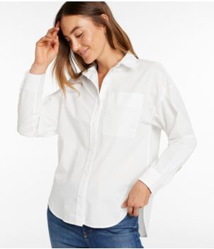Women's Signature Premium Essential Poplin Shirt, Long-Sleeve, New