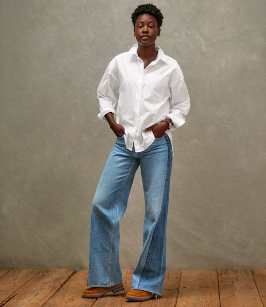 Women's Signature Premium Essential Poplin Shirt, Long-Sleeve