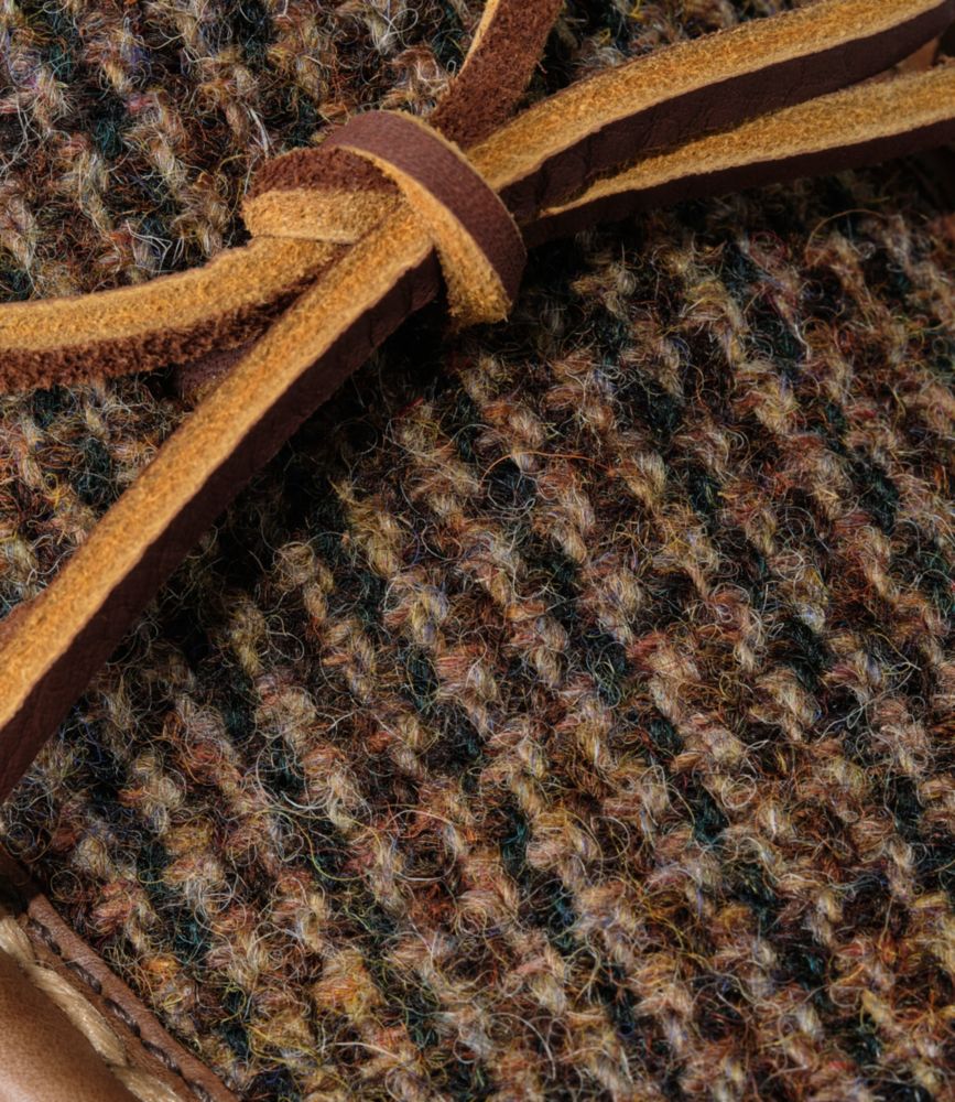 Men's Double Sole Slippers, Harris Tweed