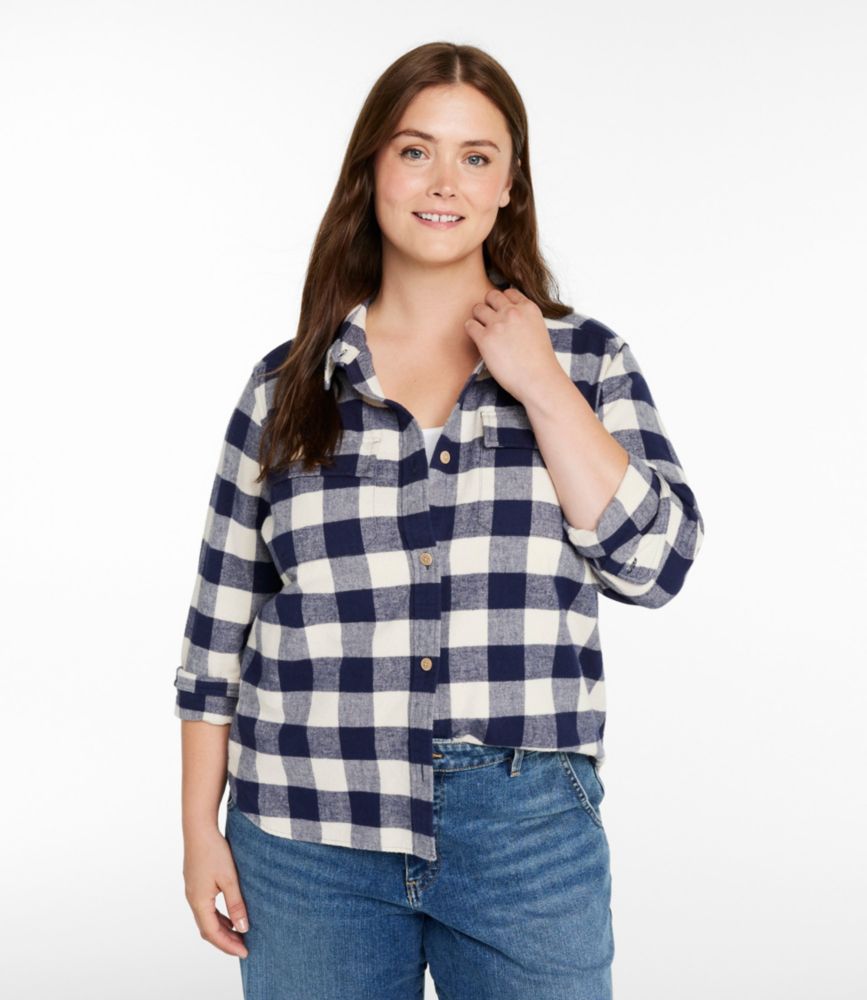 Women's Vintage Chamois Shirt, Blue Tide Plaid, small image number 2