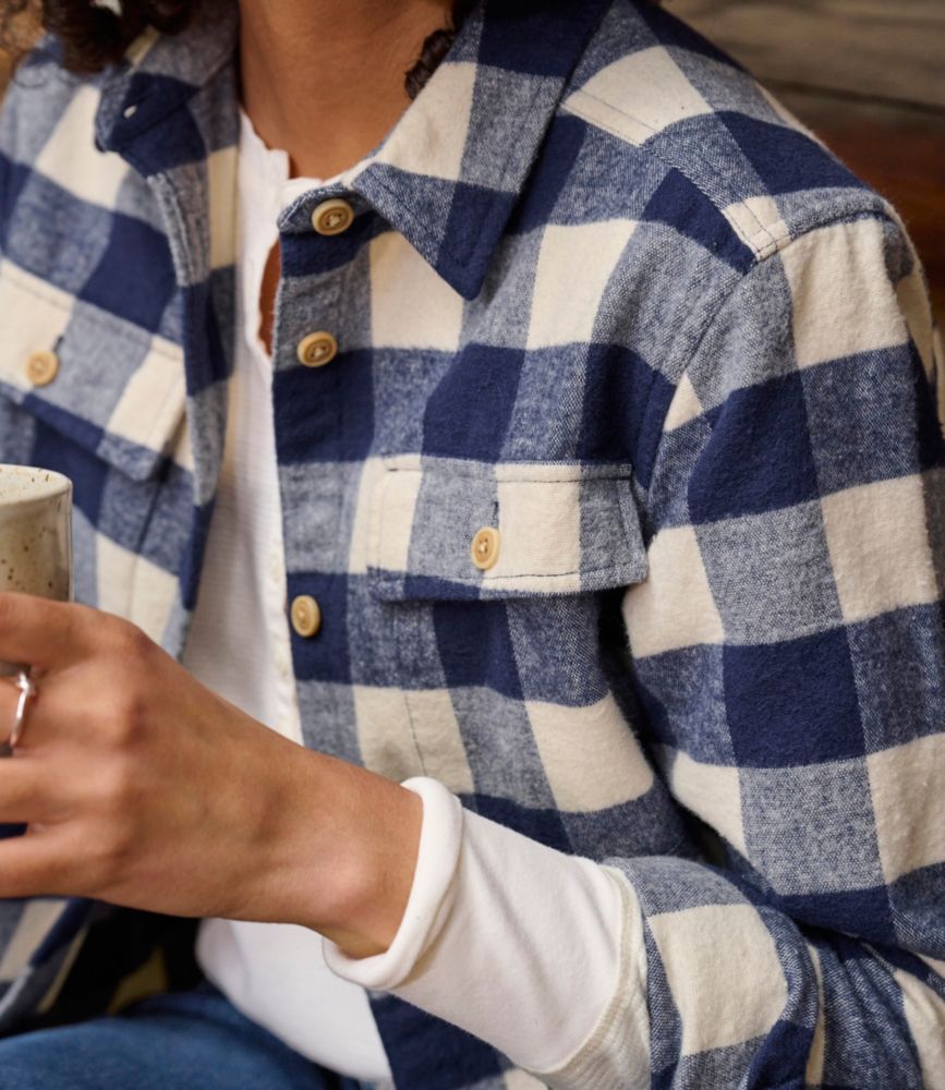 Women's Vintage Chamois Shirt, Blue Tide Plaid, small image number 6