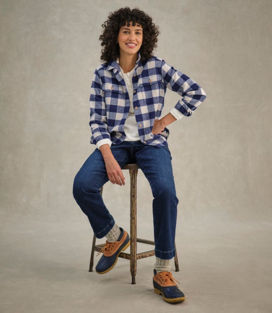 Women's Vintage Chamois Shirt, Blue Tide Plaid, small image number 9