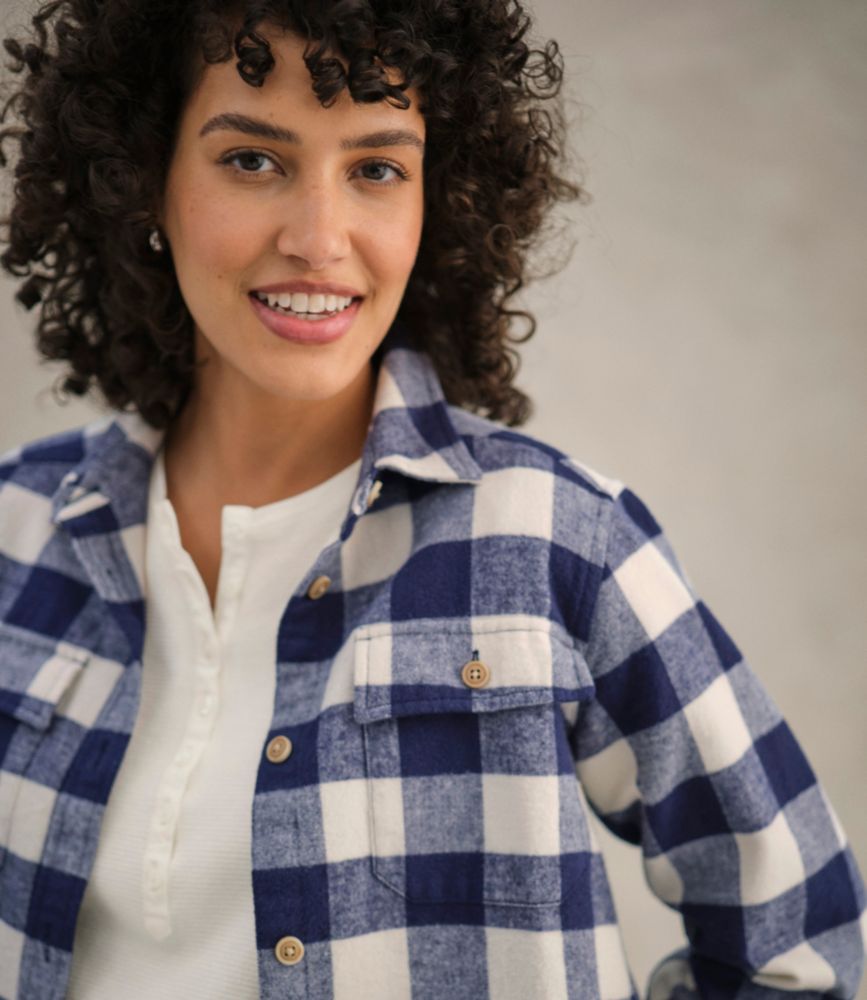 Women's Vintage Chamois Shirt, Blue Tide Plaid, small image number 10