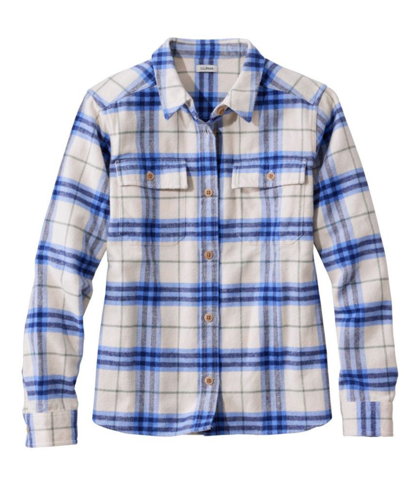 Women's Chamois Shirt Vintage, Blue Tide Plaid, small image number 1