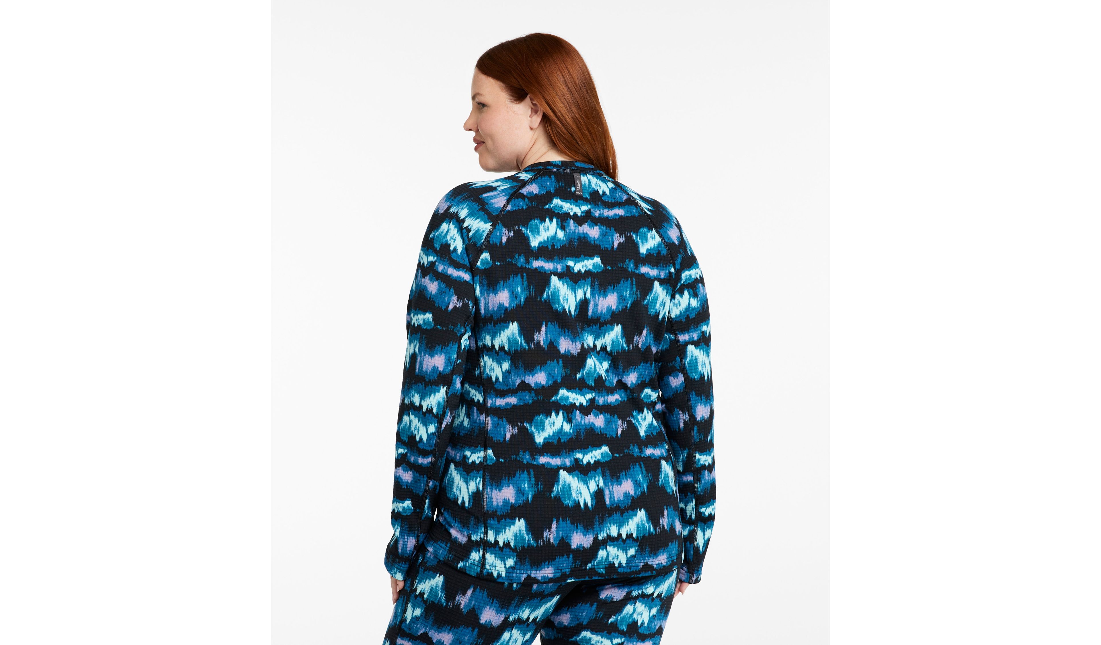 Women's L.L.Bean Heavyweight Base Layer Crew Top, Print