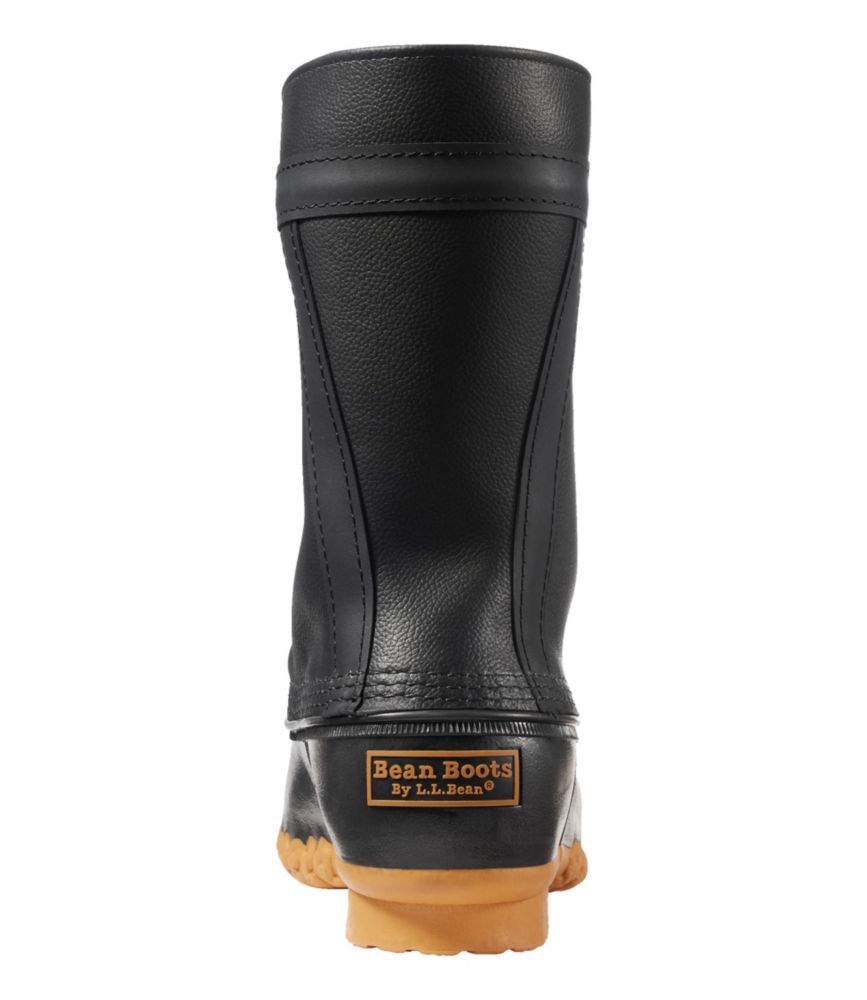 Men's Signature Bean Boots, 11" Cruiser Leather, Black/Black/Dark Amber, small image number 3