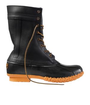 Men's Signature Bean Boots, 11" Cruiser Leather, New