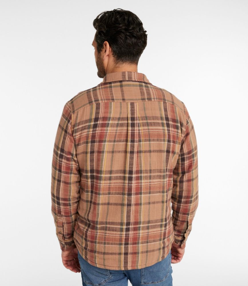 Men's 1912 Field Flannel Shirt, Lined, Slightly Fitted Untucked Fit, Plaid, Toasted Coconut, small image number 3