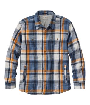 Men's 1912 Field Flannel Shirt, Lined, Slightly Fitted Untucked Fit, Plaid, New