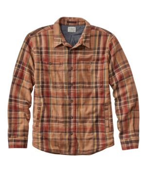 Men's 1912 Field Flannel Shirt, Lined, Slightly Fitted Untucked Fit, Plaid, New