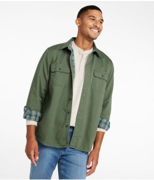 Men's Flannel-Lined Hurricane Shirt, New