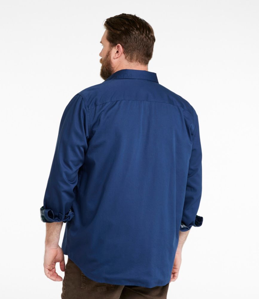 Men's Flannel-Lined Hurricane Shirt, Iron, small image number 5