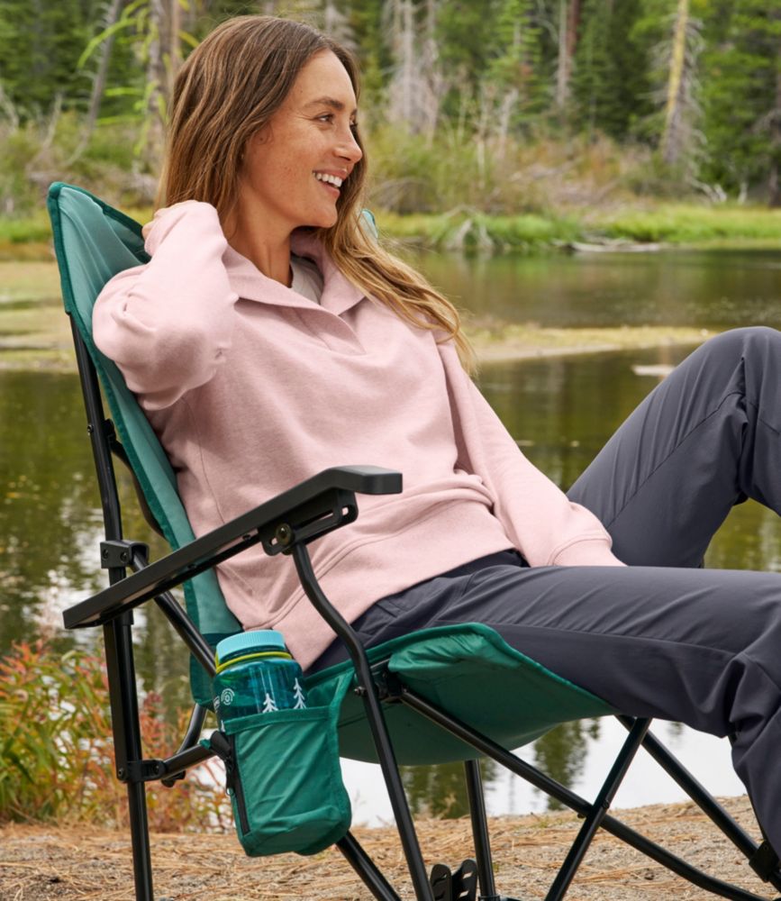 Women's Bean's Cozy Splitneck Pullover Sweatshirt, Midnight Black, small image number 8