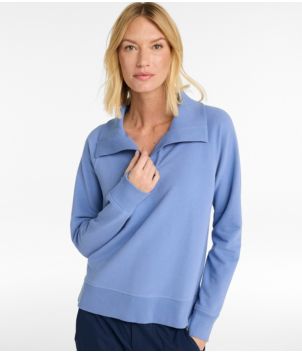 Women's Bean's Cozy Splitneck Pullover Sweatshirt, New