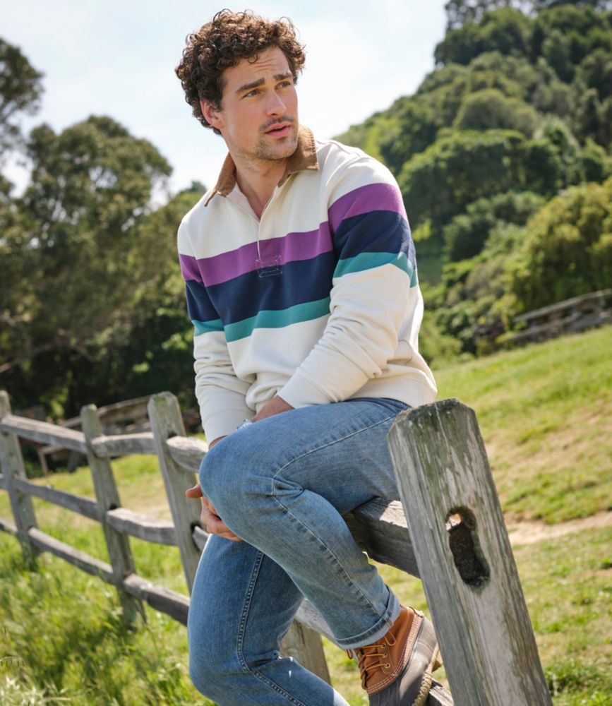Men's Mariner Sweatshirt, Stripe, Bordeaux Stripe, small image number 8