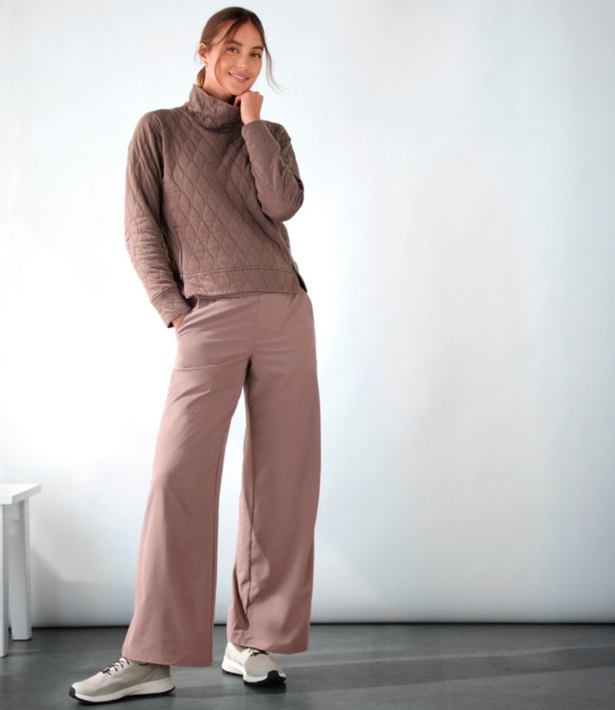 Women's VentureSoft Quilted Funnelneck Pullover, Icy Blue, small image number 8