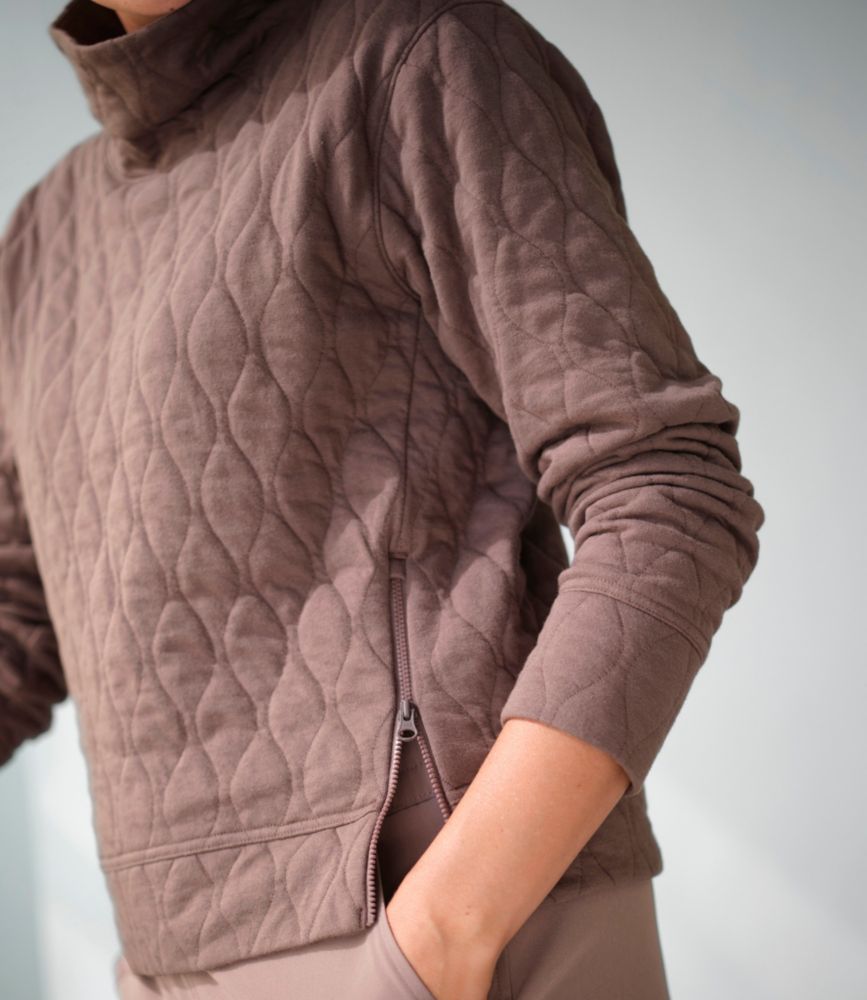 Women's VentureSoft Quilted Funnelneck Pullover, Icy Blue, small image number 10