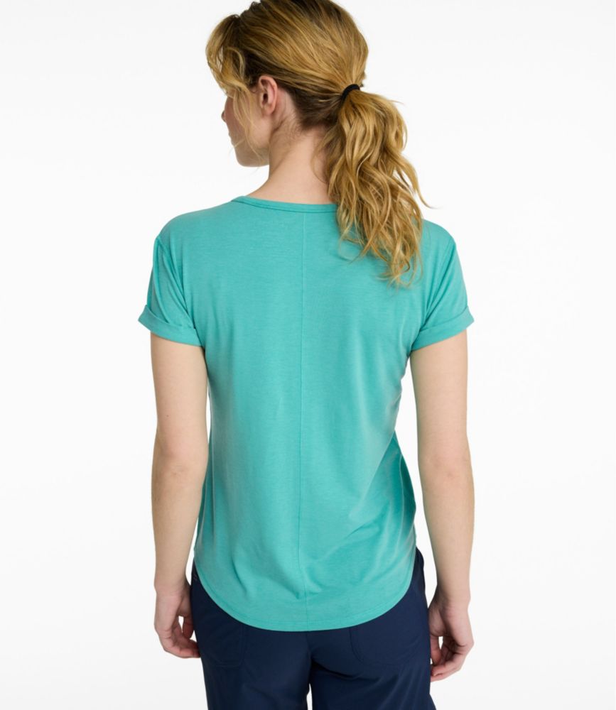 Women's Everyday SunSmart&reg; Lifestyle Tee, Short-Sleeve, Gulf Teal, small image number 3