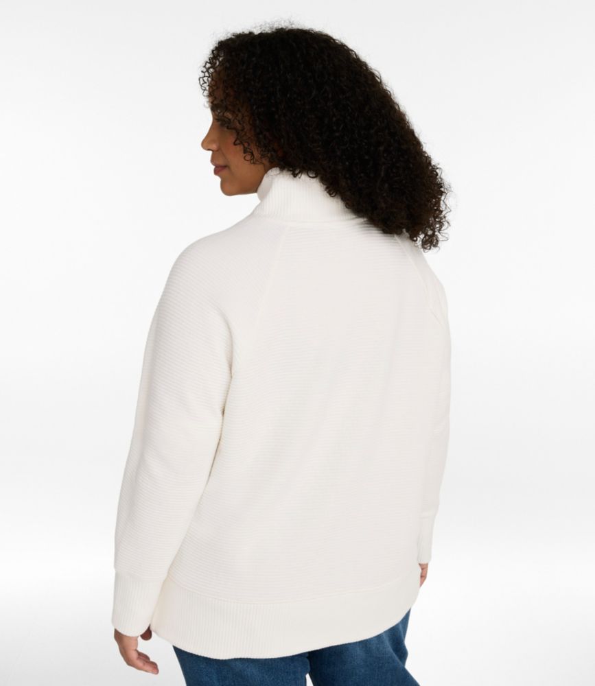 Women's Lakewashed Double-Knit Funnelneck, Classic Navy, small image number 3