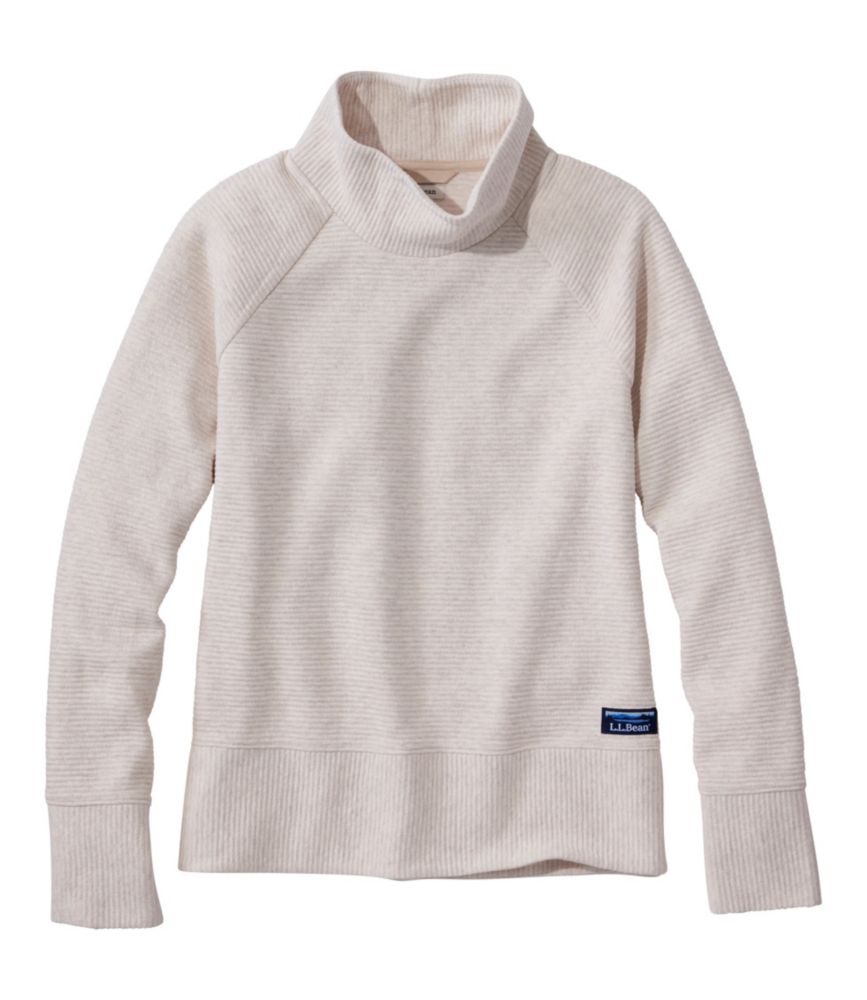 Women's Lakewashed Double-Knit Funnelneck