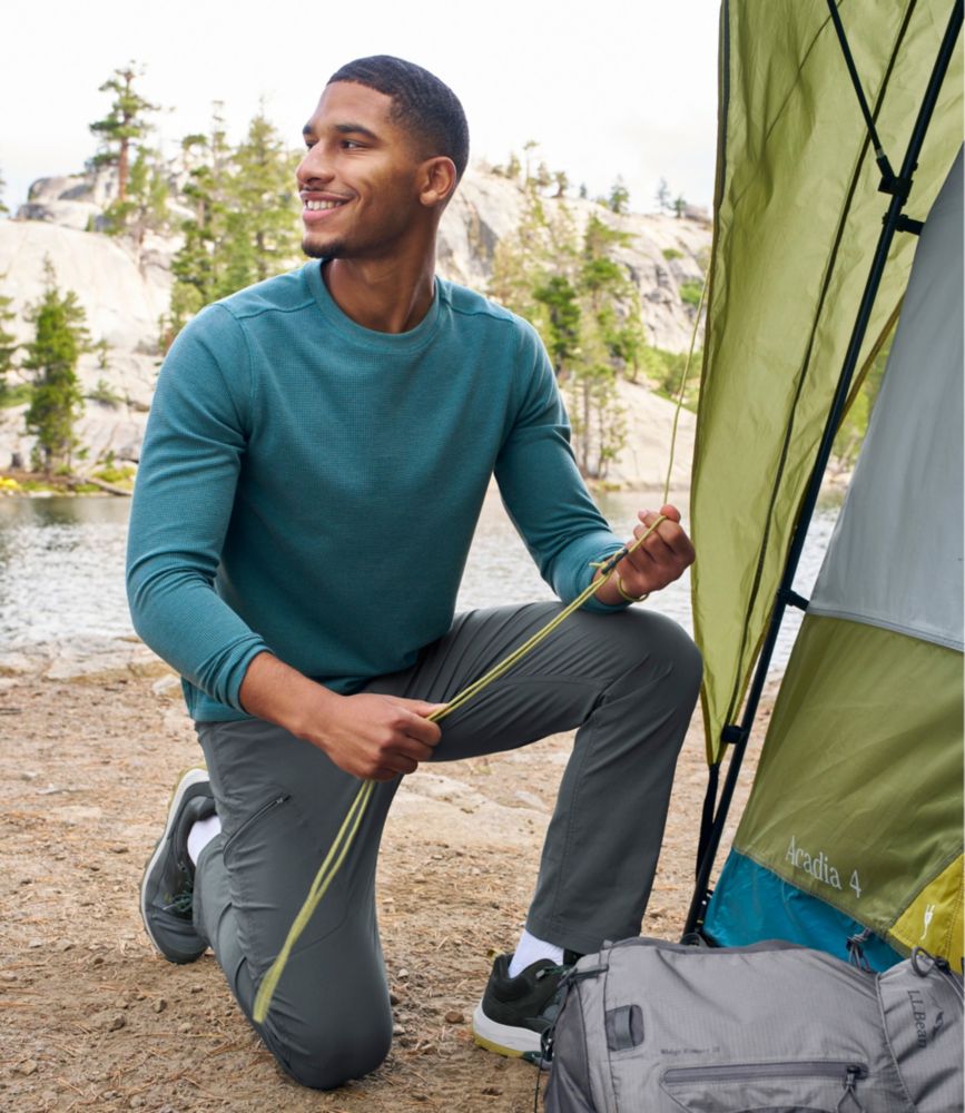 Men's Mountainside Micro Waffle Crew, Dark Bronze, small image number 8