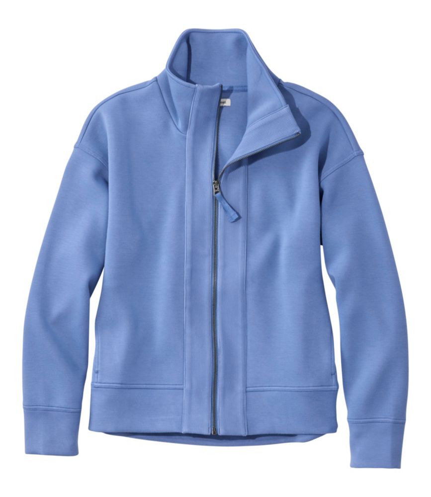 Women's L.L.Bean CloudSoft Top, Full-Zip, Deep Lake, small image number 1