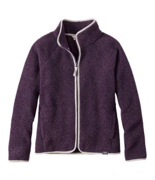 Women's All Season Wool Fleece Full-Zip Jacket, New