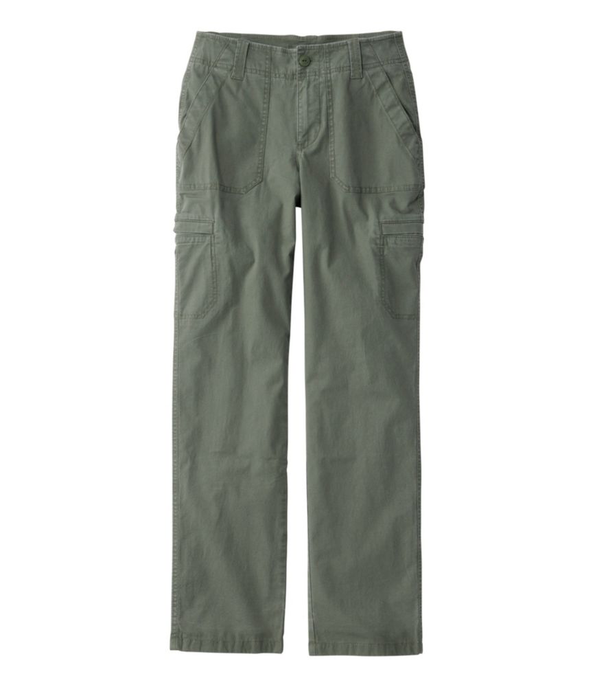 Women's 207 Vintage Cotton Canvas Pants, Mid-Rise Straight-Leg Cargo Lined