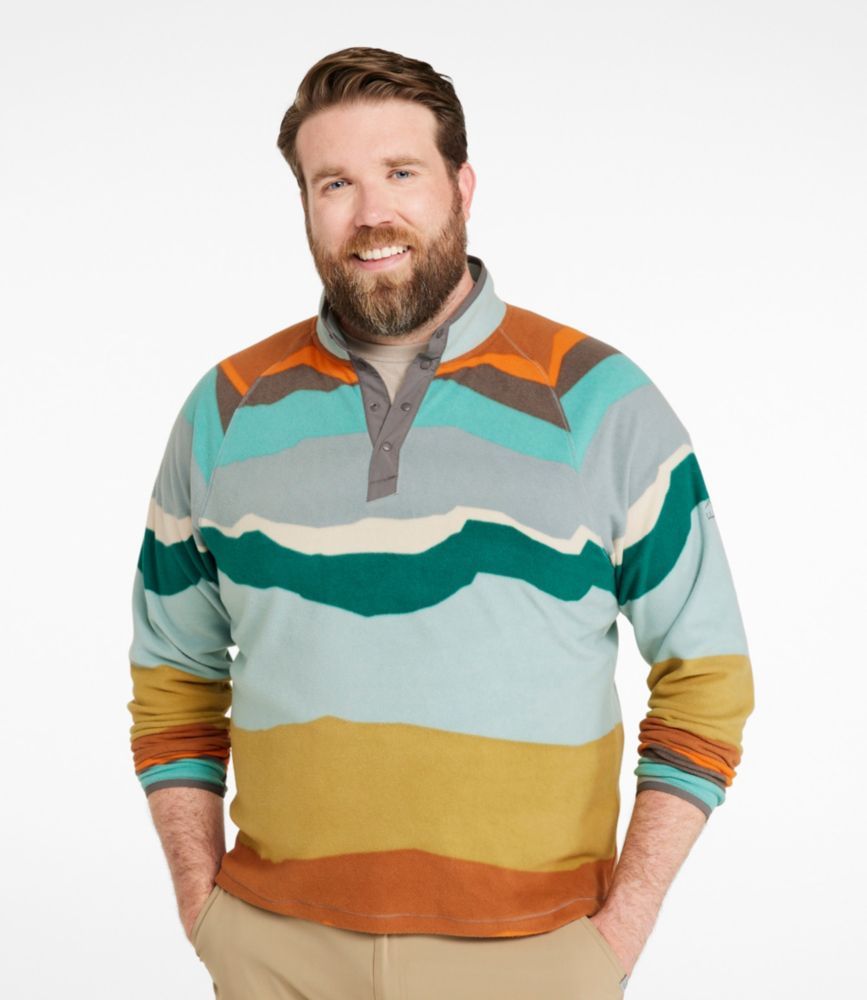 Men's All Season Access Fleece Pullover, Print, Abstract Landscape, small image number 4