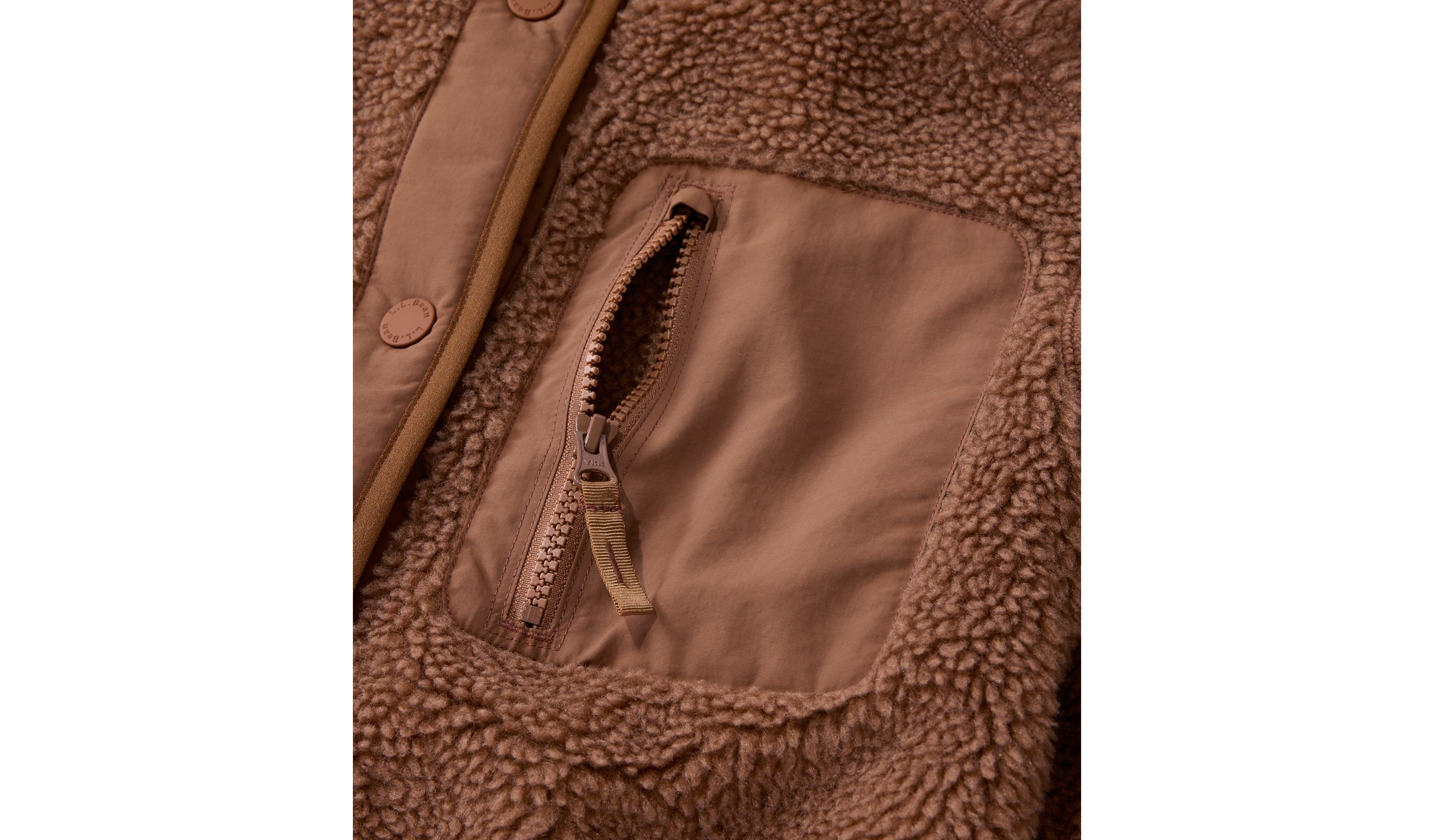 Women's Bean's Mixed Media Sherpa Fleece Jacket