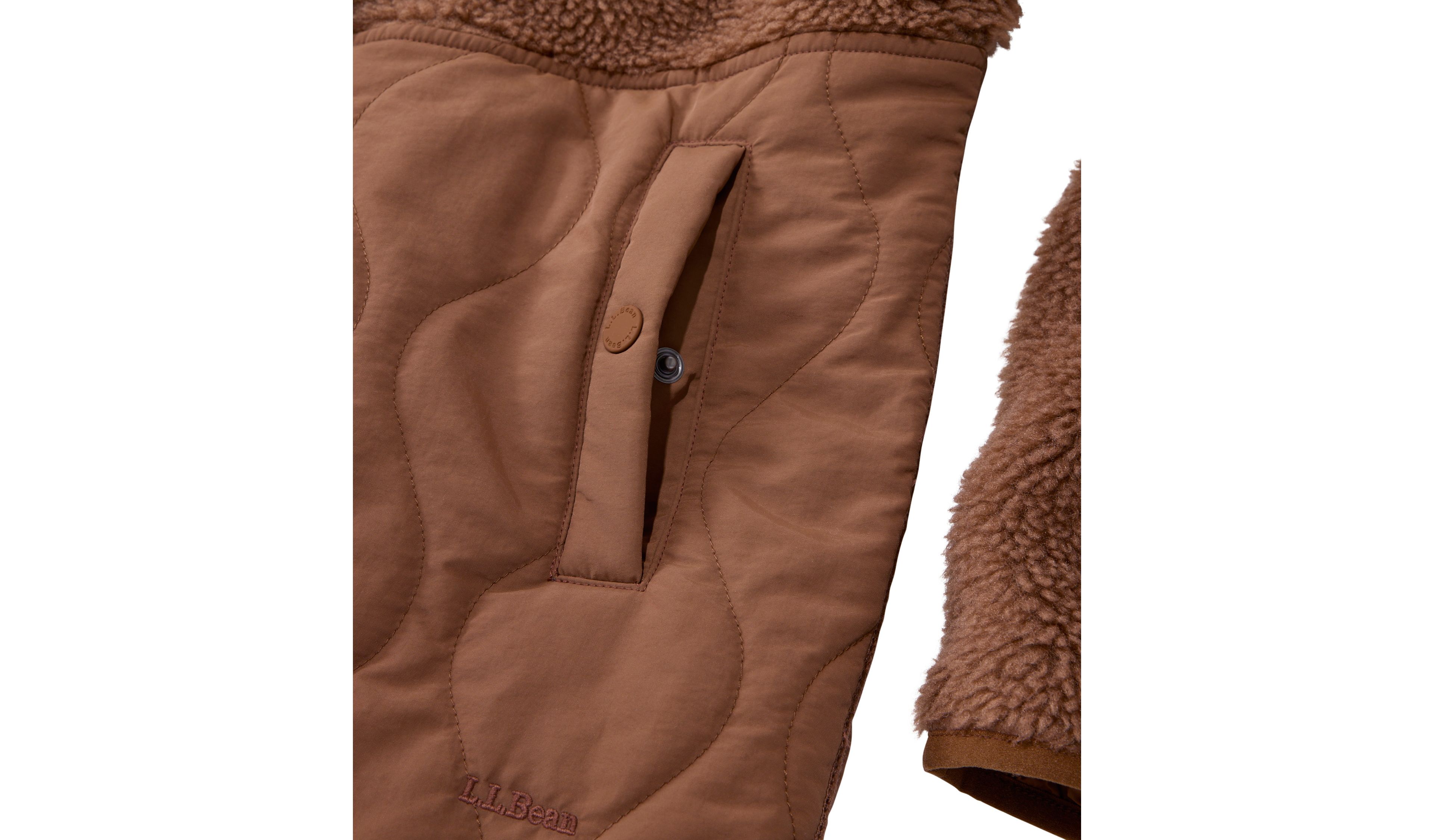 Women's Bean's Mixed Media Sherpa Fleece Jacket