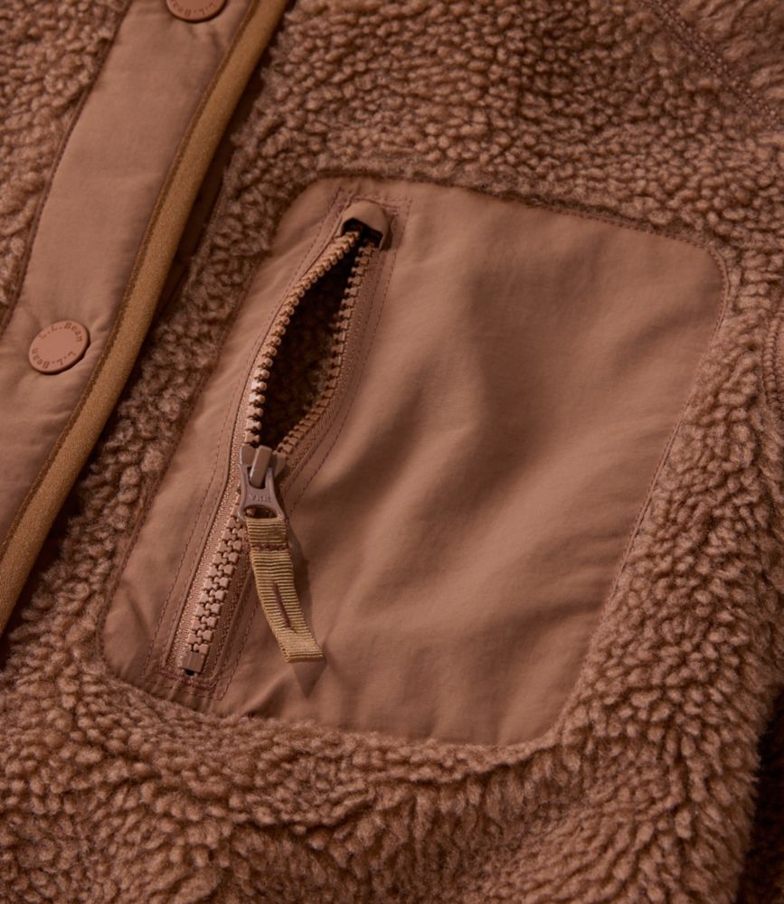 Women's Bean's Mixed Media Sherpa Fleece Jacket