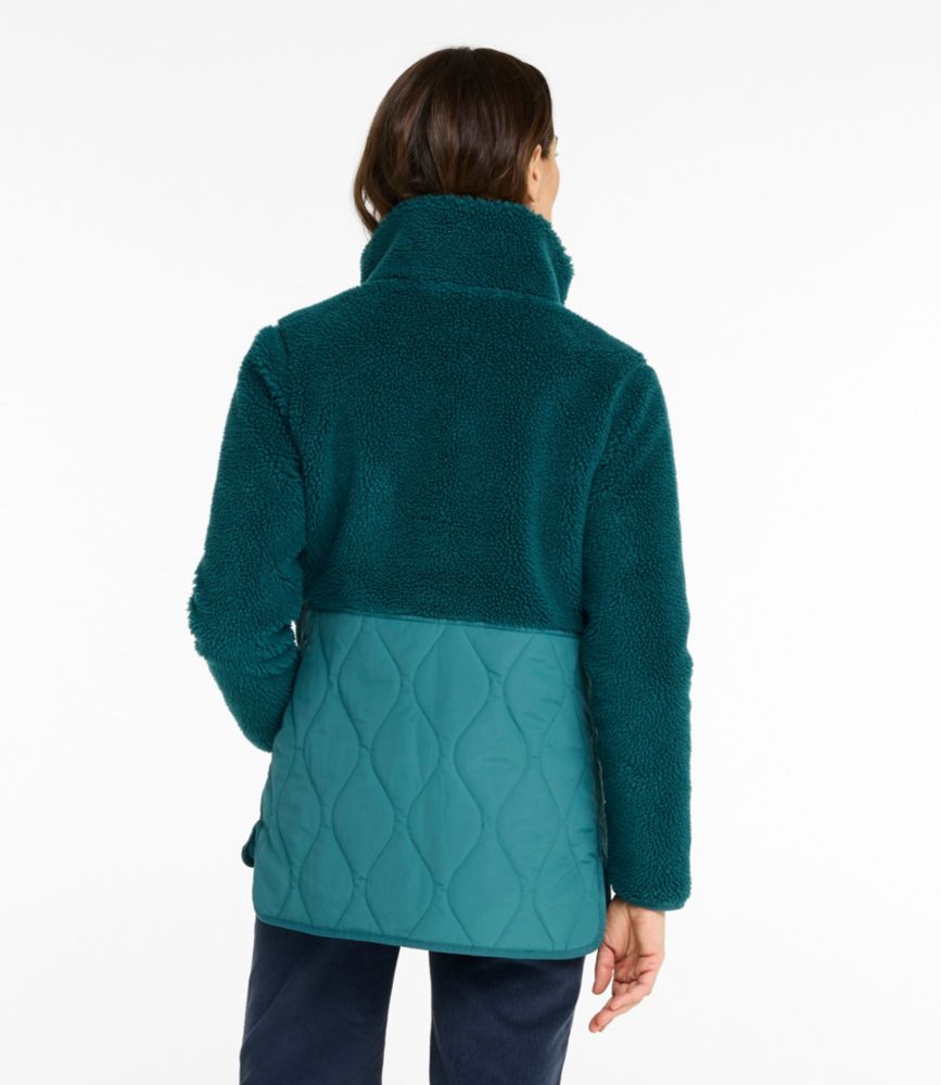 Women's Bean's Mixed Media Sherpa Fleece Jacket - image 2