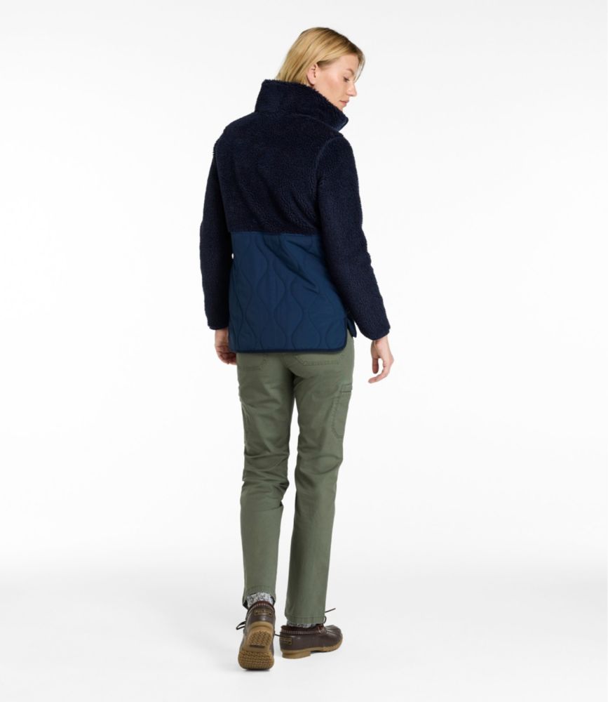 Women's Bean's Mixed Media Sherpa Fleece Jacket