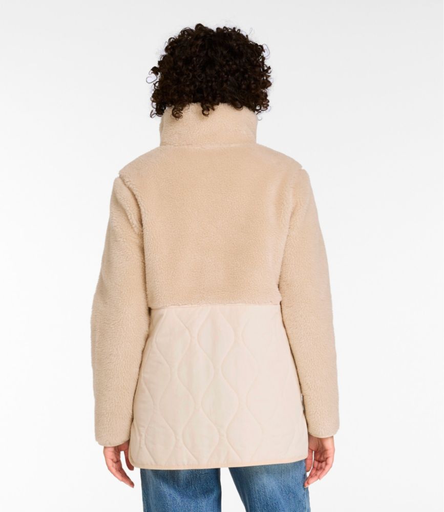 Women's Bean's Mixed Media Sherpa Fleece Jacket - image 3