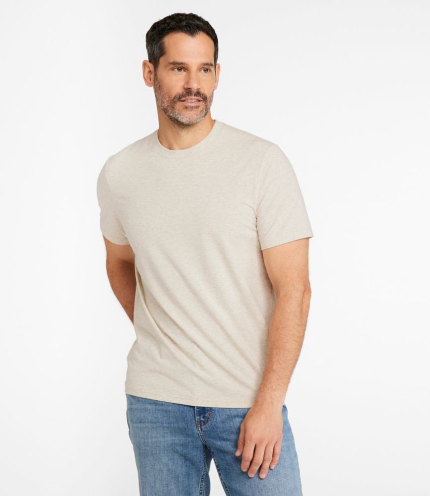 Men's Comfort Stretch Performance® Pima Tee, Short-Sleeve Without Pocket, Stripe