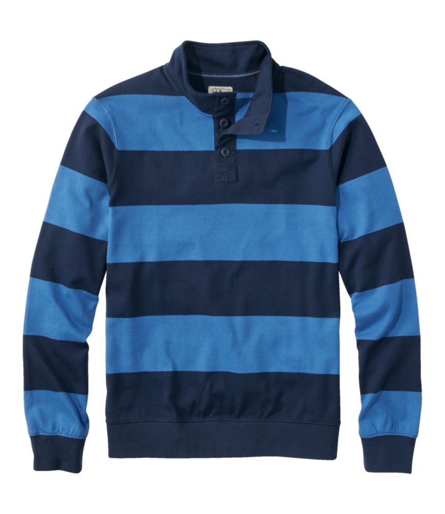 Men's Bean's Vintage Soft Rugby, Mockneck, Stripe
